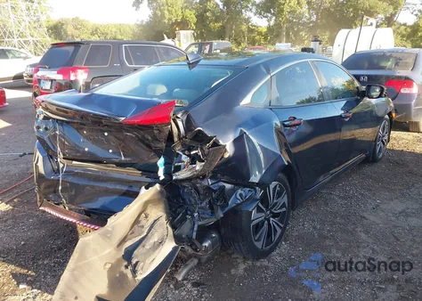 2018 Honda Civic Ex-T from USA, damaged, VIN JHMFC1F31JX027384